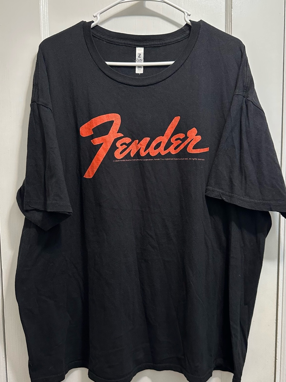 Fender: 2XL Black Short Sleeve Graphic Logo Tee